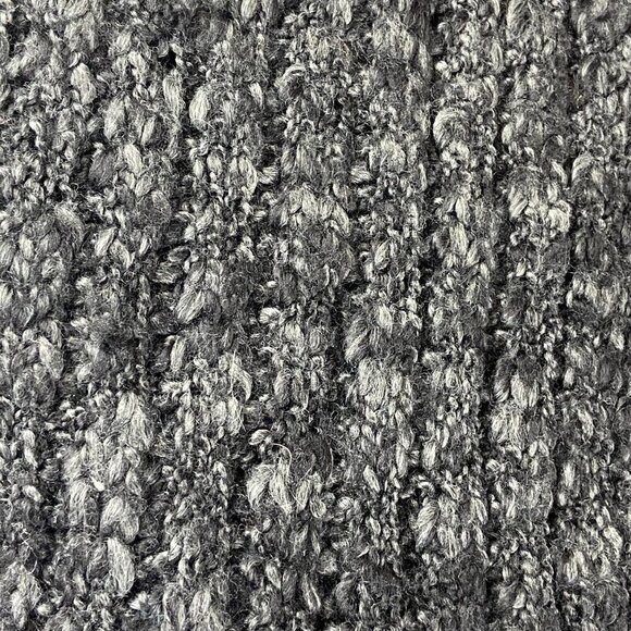 NWT Calvin Klein wool-blend charcoal gray long scarf - Picture 2 of 7